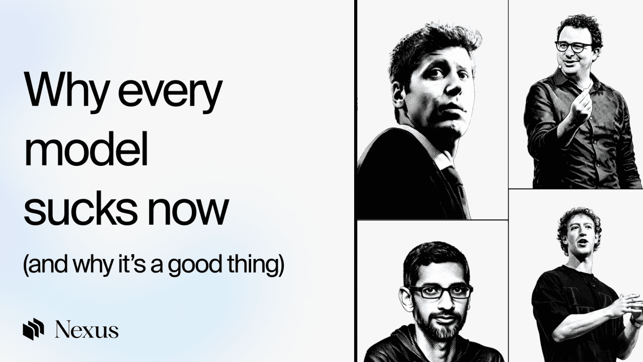 Why every model sucks nowadays (and why it's good news)